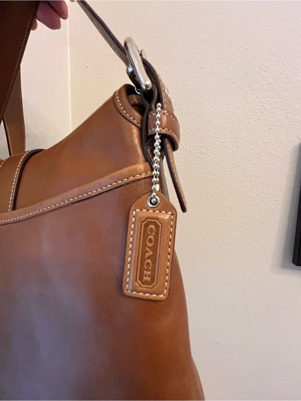 Coach Vintage Soho Tan Leather Shoulder Convertible Crossbody Bag F3S-9480 - Picture 3 of 11